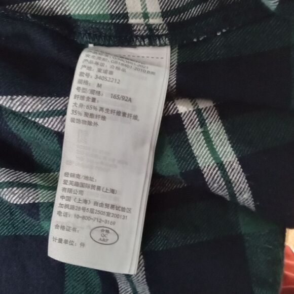 Flannel and Tee Combo Hollister Flannel Harry Potter Tee Size Men M Navy Green - Picture 5 of 10